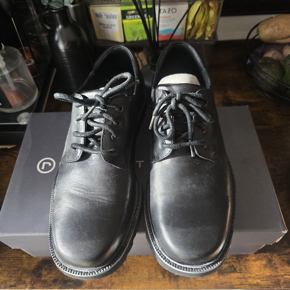 Rockport Black Leather Men's Oxfords